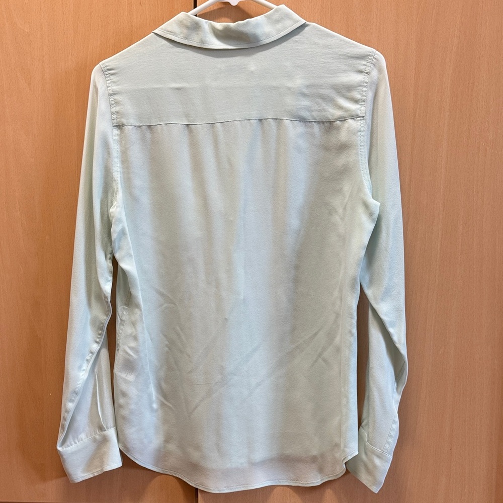 Equipment Mint Green Silk Blouse - image 3